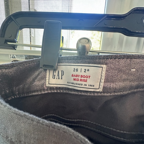 Gap Mid Rise Metallic Baby Boot Jeans - Picture 4 of 5